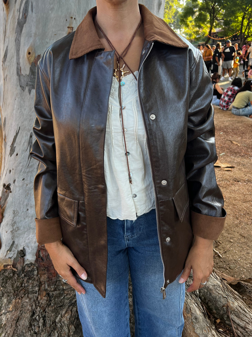 Chaqueta cuello pana