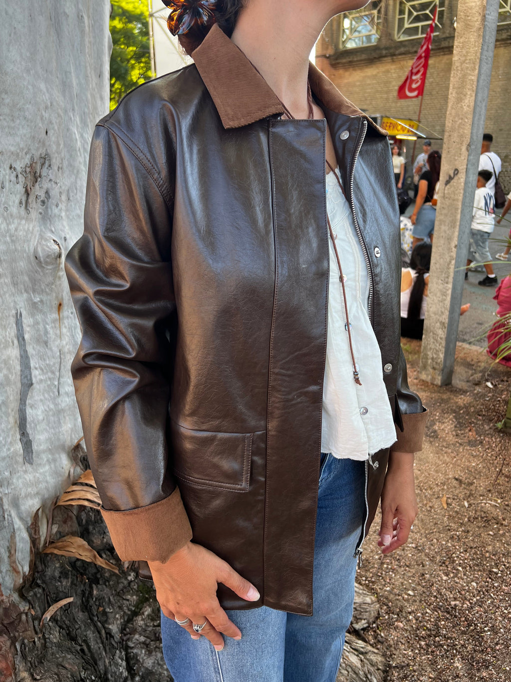 Chaqueta cuello pana